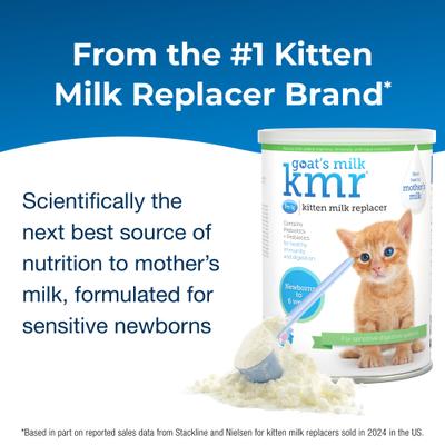 Goat's Milk KMR Kitten Milk Replacer Powder for Kittens, 12-oz can