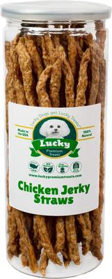 Chicken Jerky Straws Dog Treats, 7-oz jar