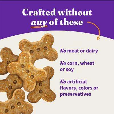 Bundle: Halo Holistic Garden of Vegan Recipe Adult Canned Dog Food + Healthsome Vegan Grain-Free Biscuits with Peanut 'n Pumpkin Treats