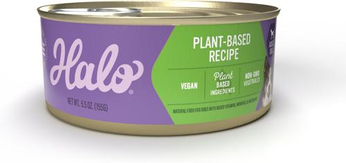 Bundle: Halo Holistic Garden of Vegan Recipe Adult Canned Dog Food + Healthsome Vegan Grain-Free Biscuits with Peanut 'n Pumpkin Treats