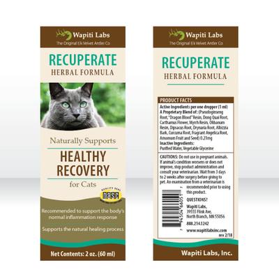 Recuperate Formula for Healthy Recovery Cat Supplement, 2-fl oz bottle