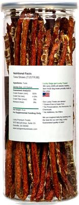 Tuna Jerky Straws Dog & Cat Treats, 7-oz jar