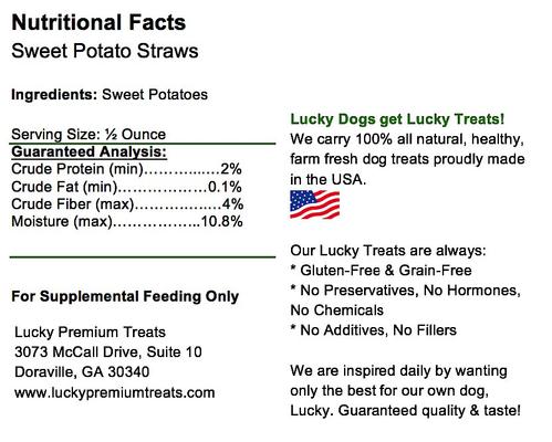 Sweet Potato Straws Dehydrated Dog Treats, 13-oz bag
