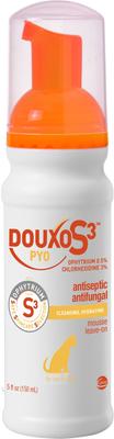 Paquete: Mousse antiséptico y antifúngico de clorhexidina Douxo S3 PYO (147 ml) + Champú para perros y gatos (477 ml)