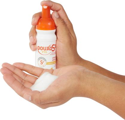 Bundle: Douxo S3 PYO Antiseptic Antifungal Chlorhexidine Mousse, 5.1-oz bottle + Dog & Cat Shampoo, 16.9-oz bottle