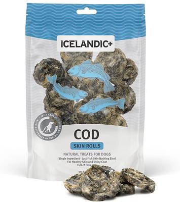 Cod Skin Rolls Fish Dog Treat, 3.0-oz bag