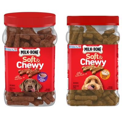Bundle: Milk-Bone Beef & Filet Mignon + Chicken Recipe Dog Treats