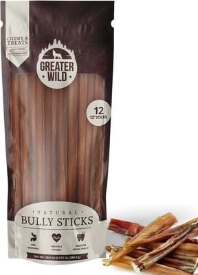 Split 12-in Bully Sticks Dog Treats, 12 count