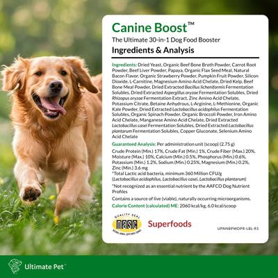 Canine Boost Multivitamin 33-in-1 Powder Supplement for Dogs, 3.17-oz box