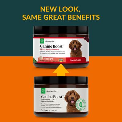 Canine Boost Multivitamin 33-in-1 Powder Supplement for Dogs, 3.17-oz box