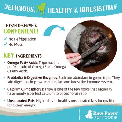 Green Lamb Tripe 6-in Sticks Dog Chews, 10 count