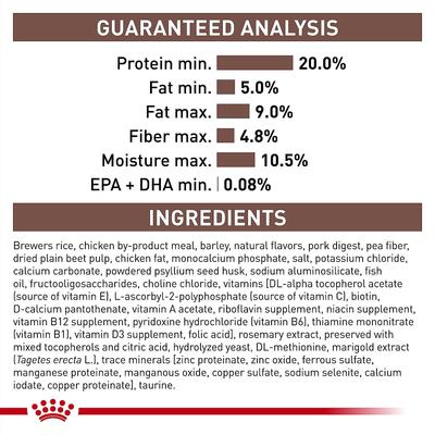 Alimento seco para perros adultos gastrointestinal bajo en grasa, bolsa de 28.6 lb