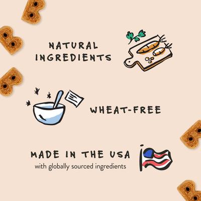 Golosinas para perros horneadas con queso sin trigo, caja de 14 oz