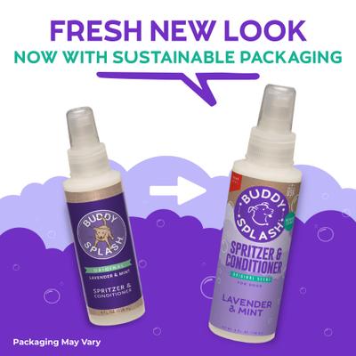 Bundle: Buddy Wash Original Lavender & Mint Dog Spritzer & Conditioner & Buddy Wash Original Lavender & Mint Dog Shampoo & Conditioner, 16-fl oz bottle