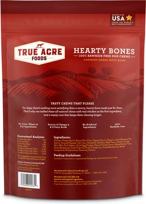 Golosinas Hearty Bones con sabor a carne, bolsa de 16 oz