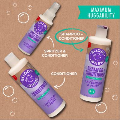 Original Lavender & Mint Dog Shampoo & Conditioner, 16-fl oz bottle, bundle of 2