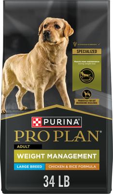 Bundle: Purina Pro Plan Adult Large Breed Weight Management Chicken & Rice Formula Dry Food + Milk-Bone Original Large Biscuit Dog Treats