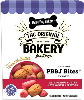 PB&J Bites Crunchy Dog Treats, 13-oz bag