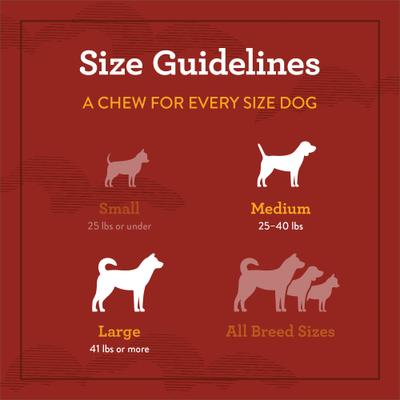 Golosinas Hearty Bones con sabor a mantequilla de maní, bolsa de 16 oz