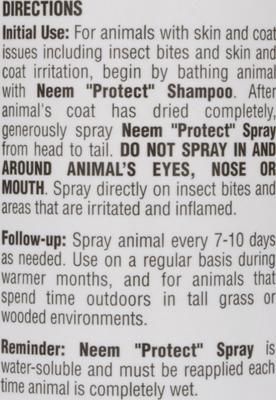 Neem "Protect" Dog & Cat Spray, 8-fl oz bottle