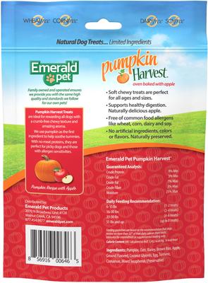 Pumpkin Harvest Oven Baked with Apple Chicken-Free Dog Treats, 6-oz bag