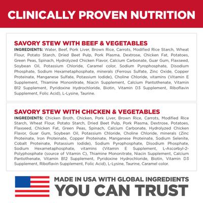 Adult Small Paws Chicken & Vegetables & Beef & Vegetables Variety Pack Wet Dog Food Trays, 3.5-oz, case of 24