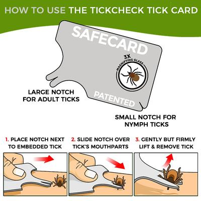 Wallet Sized Tick Removal Card