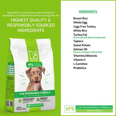 VFS Low Phosphorus Formula Dry Dog Food, 22-lb bag