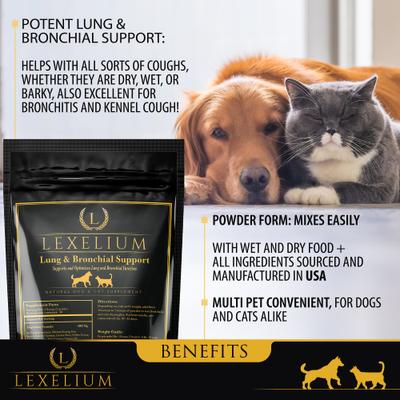 Lung & Bronchial Support Dog & Cat Supplement, 7-oz bag
