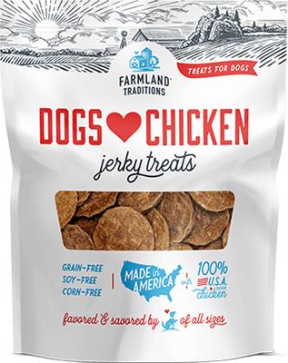 USA Dogs Love Chicken Grain-Free Jerky Patties Dog Treats, 32-oz bag