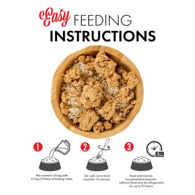 Alimento liofilizado para perros Simple Replacement Salmon & Rice Formula, bolsa de 7 oz