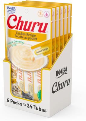 Bundle: Inaba Churu Tuna Puree + Chicken Lickable Cat Treats
