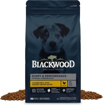 Puppy Performance, Growing & Working Chicken Meal with Ancient Grain Recipe Dry Dog Food, 24-lb bag