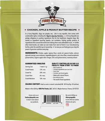 Sticks Chicken, Apple & Peanut Butter Recipe Grain-Free Dog Treats, 6-oz bag