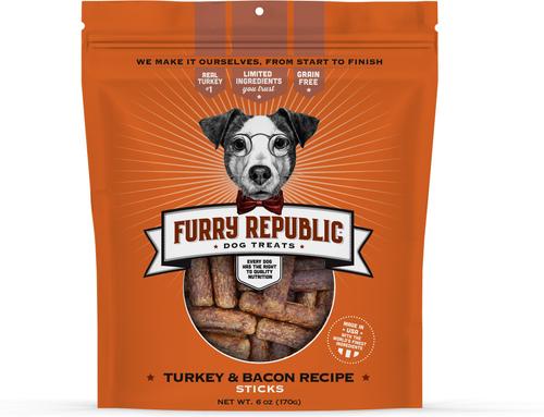 Sticks Turkey & Bacon Recipe Grain-Free Dog Treats, 6-oz bag
