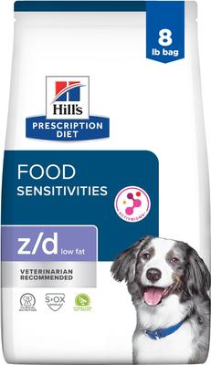 z/d Low Fat Hydrolyzed Soy Recipe Food Sensitivities Dry Dog Food, 8-lb bag