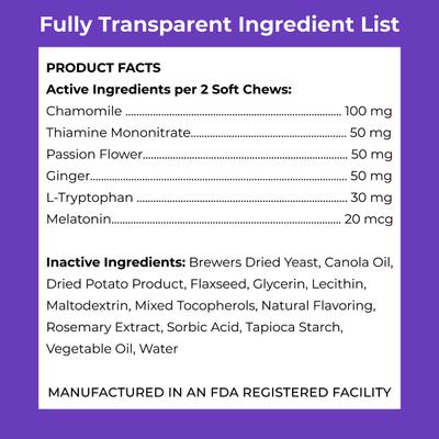 Calming+ Soft Chew Calming Supplement for Dogs, 120 count