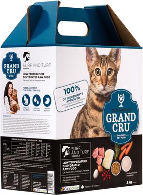 Comida deshidratada para gatos Grand Cru Surf & Turf, bolsa de 6.61 lb