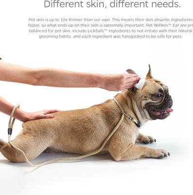 Pet WiPees Natural Scent Cat & Dog Ear Wipes, 200 count