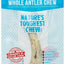 North Country Natural Shed Premium Whole Elk Antler Chew Dog Treat, Small