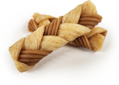 Chewalicious Chewy 'N Crunchy Braids Chicken Flavor Dog Chews, Small, 7 count