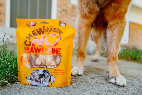 Chewalicious Chewy 'N Crunchy Braids Chicken Flavor Dog Chews, Small, 7 count