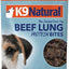 Beef Lung Protein Bites Air-Dried Dog Treats, 2.1-oz bag