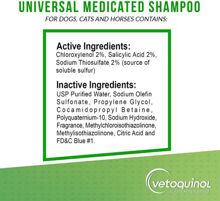 Universal Medicated Shampoo for Dogs & Cats, 16-fl oz bottle