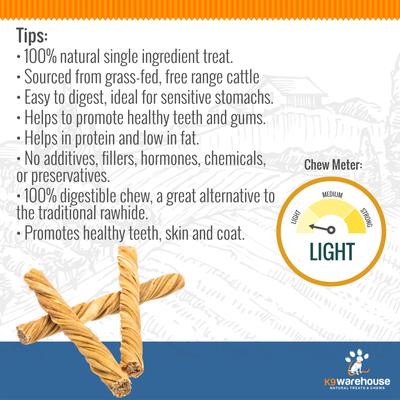 Tripe Twist 10-inch Beef Flavored Dog Chews, 12 count