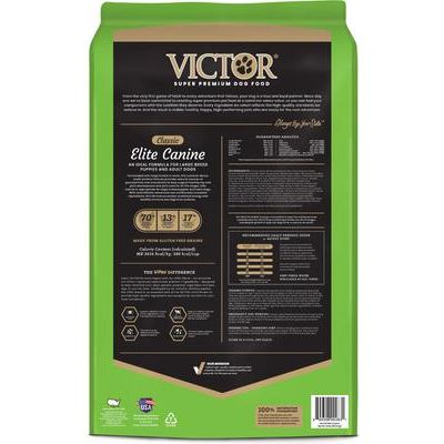 Alimento seco Elite Canine para perros de razas grandes sin gluten, con pollo y pescado (paquete de 80 lb)