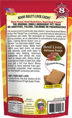 Liver Chops Freeze-Dried Dog Treats, 18-oz bag