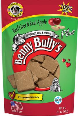 Plus Beef Liver & Apple Freeze-Dried Dog Treats, 2.1-oz bag