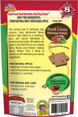 Plus Beef Liver & Apple Freeze-Dried Dog Treats, 2.1-oz bag