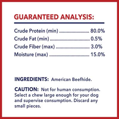 Beefhide 4-inch Natural Flavored Dog Bones, 18 count